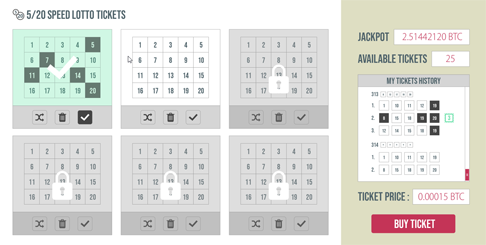 tombola.games lottery game screen